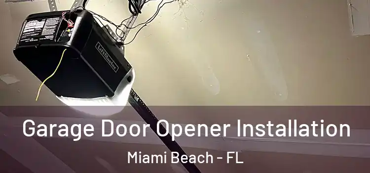  Garage Door Opener Installation Miami Beach - FL