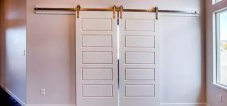 Glass Barn Door with Installation Hardware Kit Miami Beach